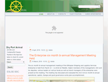 Tablet Screenshot of ethiopianshippinglines.com.et